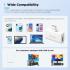BOYA Omic-U Wireless Lavalier Microphone for iPhone MFi Certified, Noise Cancelling Lapel Mic Wireless with Magnetic Clip iPhone Microphone for Video Recording YouTube Vlog Type-C - White